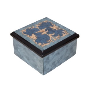 Inlaid Arabesque Wood Box