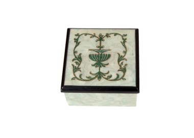 Inlaid Arabesque Wood Box