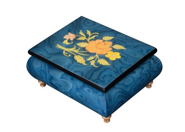 Inlaid Music Box 415 Flowers