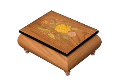 Inlaid Music Box 415 Flowers