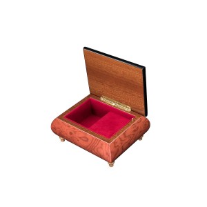 Inlaid Music Box 415 Heart with Flowers