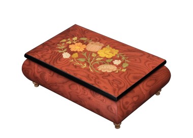 Inlaid Music Box 420 Flowers