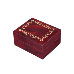 Inlaid Music Box 410 Leaves with Frame